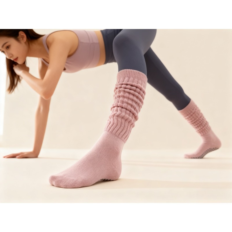 Winter Yoga Clothing - Vrouwen Katoen Antislip Pilatus Sokken Lange
