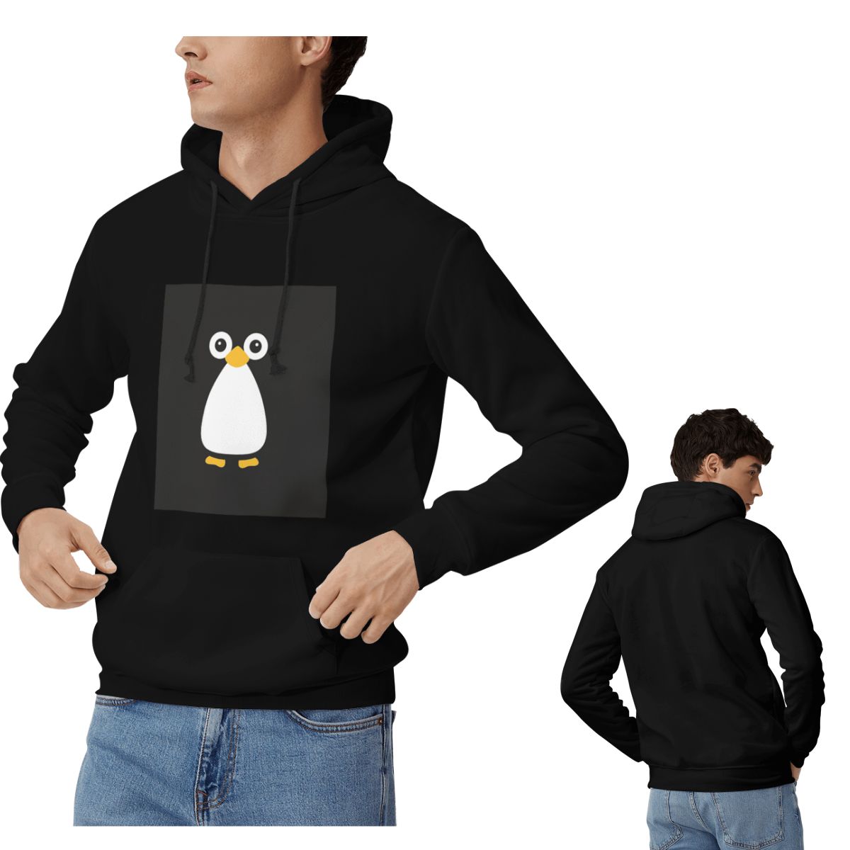 Winter Clothing Vector - Leuke Vector Pinguïn Hoodies Mannen Vrouwen