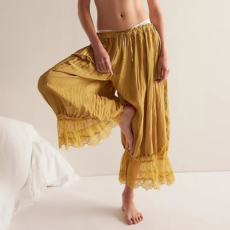 Winter Under Clothing - Vrouwen Kanten Trim Broek Vintage Pettipants