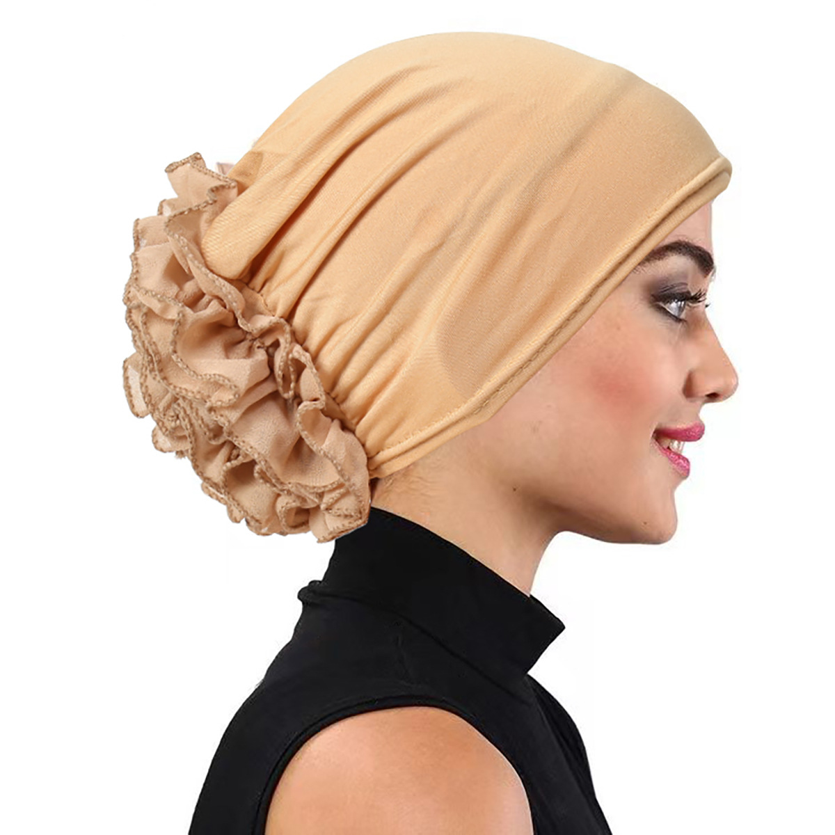 Winter Clothing H&M - Effen Kleur Bloem Versierde Vrouwen Moslim