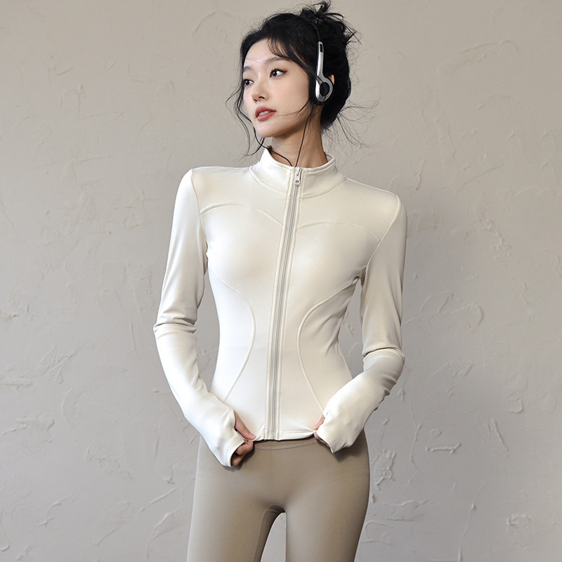 Winter Yoga Clothing - Sportjack met lange mouwen Dames Fitness