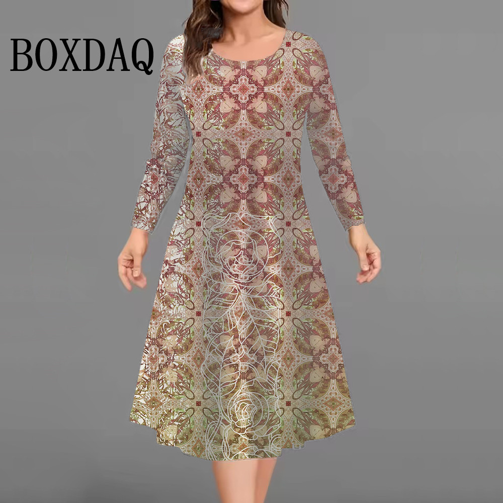 Winter Clothing For Plus Size Women - Nieuwe mode elegante vrouwen jurken herfst