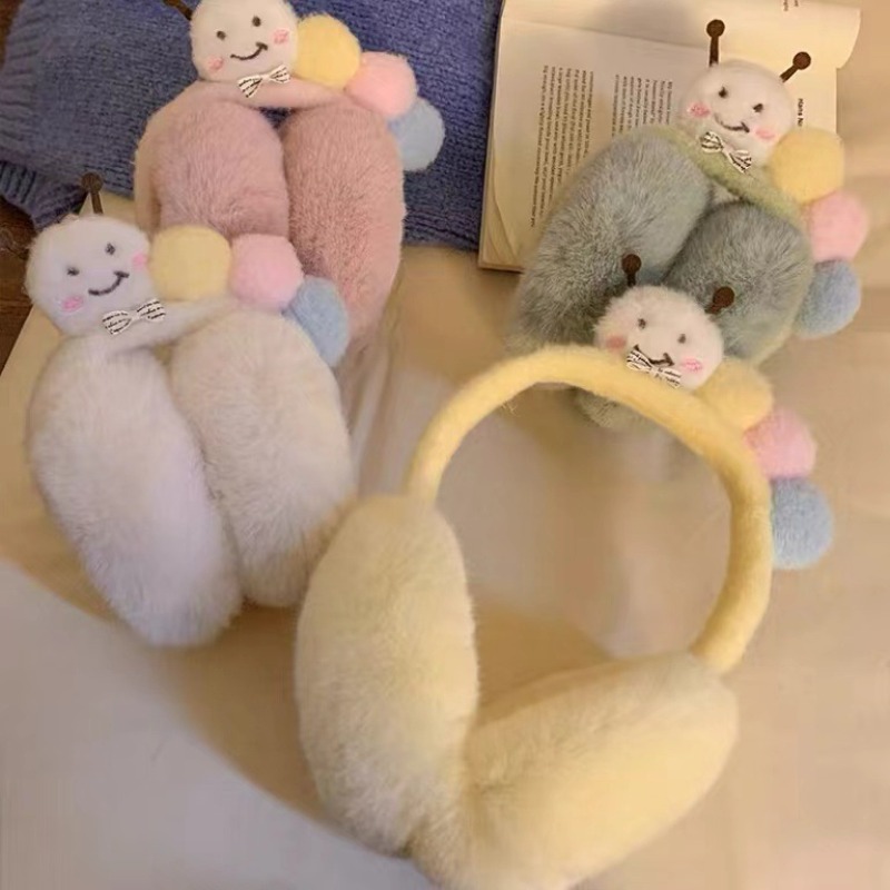 Winter Clothing Earmuffs - Nieuwe Leuke Grappige Pluche Rups Oorbeschermers