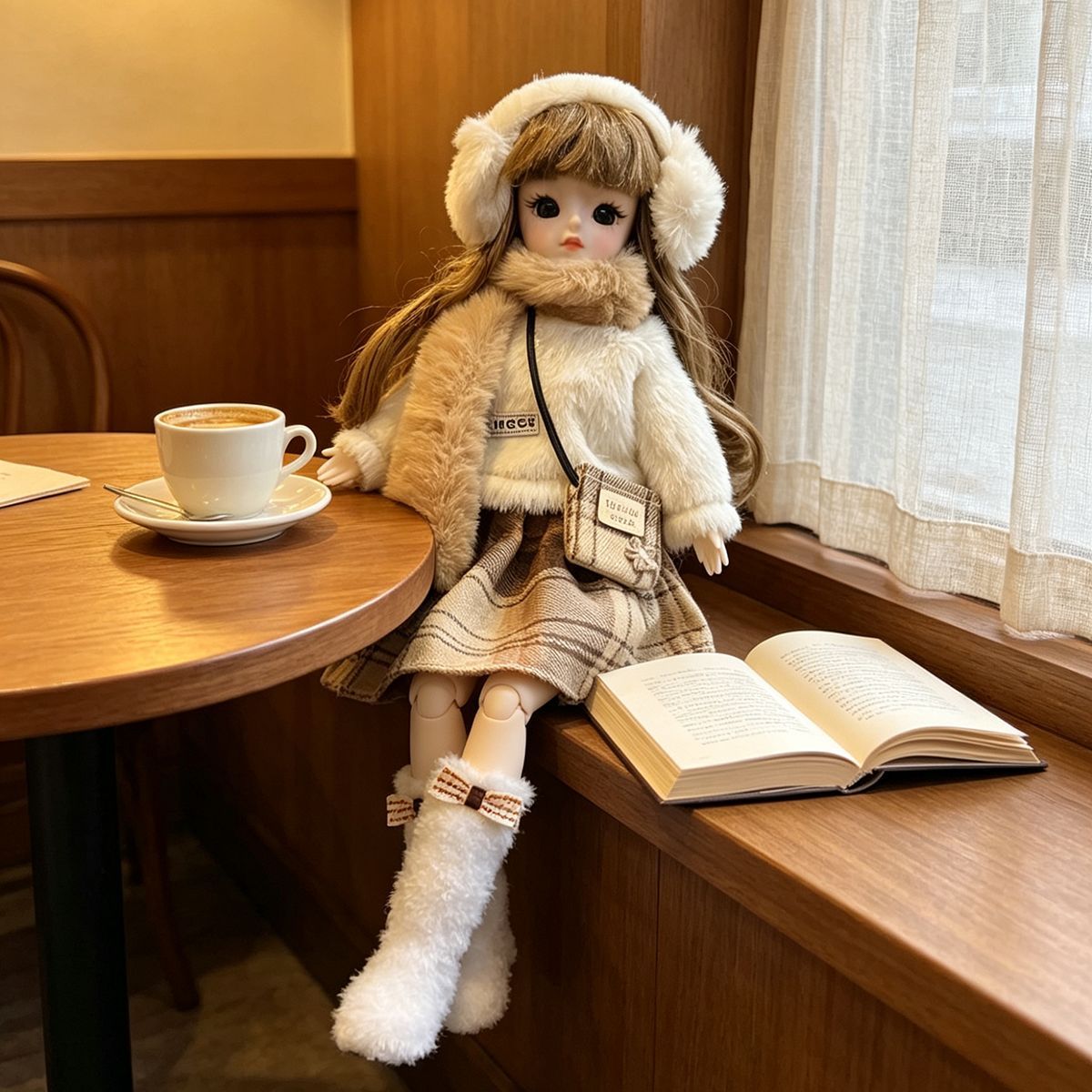 Winter Clothing Earmuffs - Winter Fluffy Bjd Pop Outfit 1/6