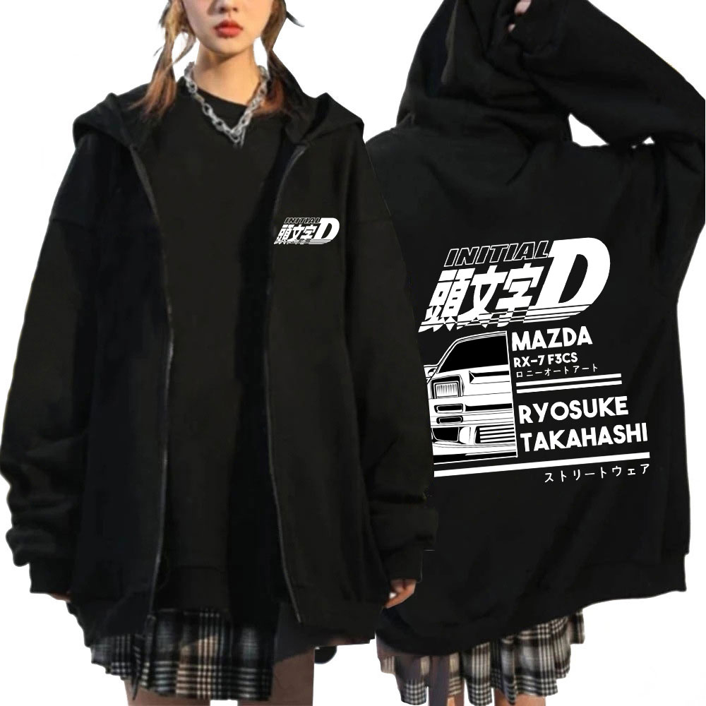 Winter Under Clothing - Initial D Rits Hoodies Herenkleding Herfst