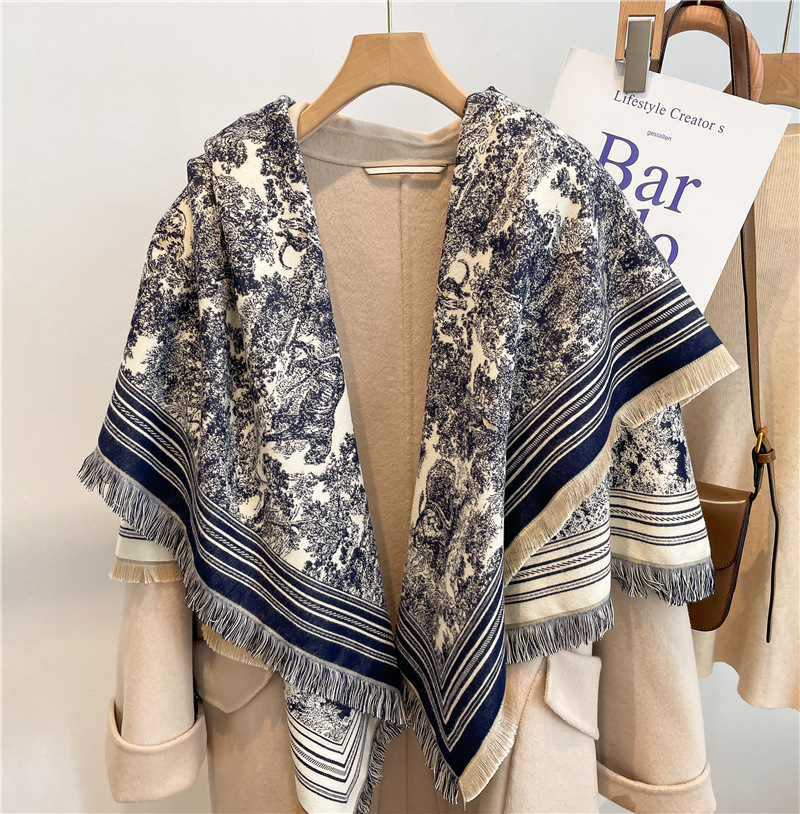 Cashmere Scarf Wrap - Luxe Sjaal Vrouwen Kasjmier Mix Bufanda