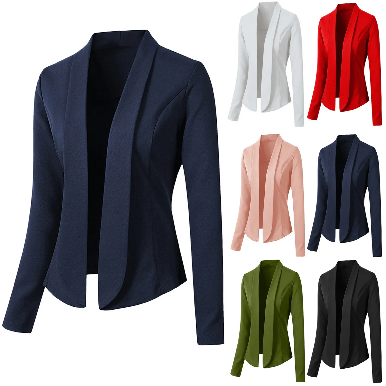 Quality Winter Clothing Brand - Blazers Damesmode Effen Tops Jasje Met