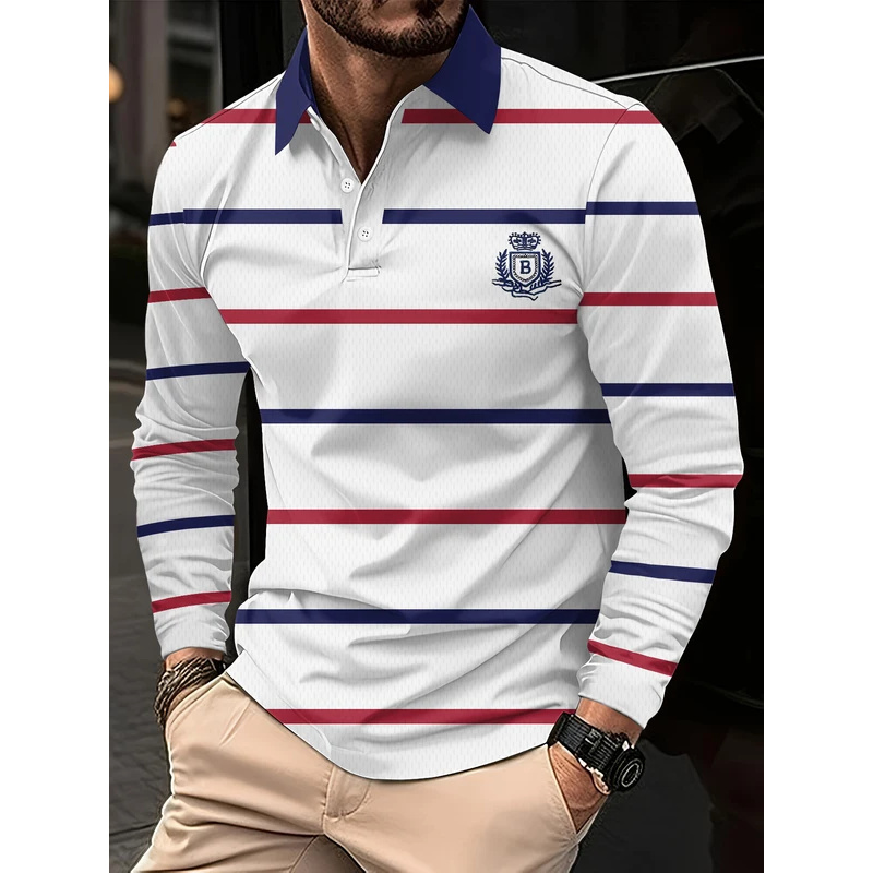 Quality Winter Clothing Brand - Hoogwaardige merkkatoenen herenpoloshirts voor herfst en