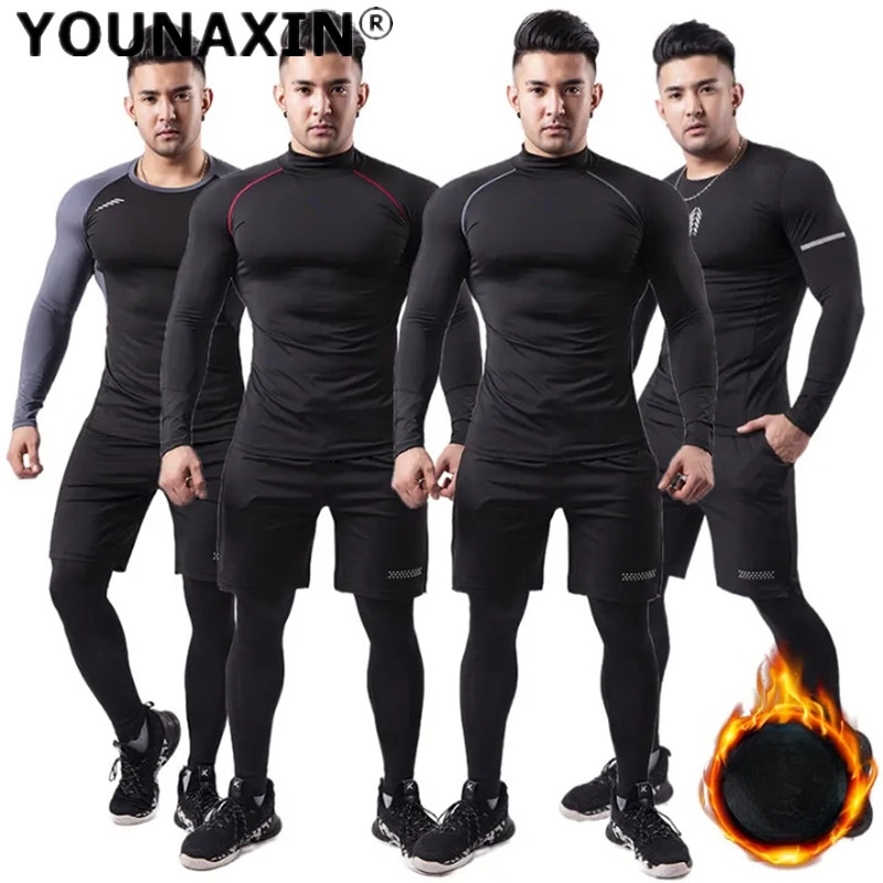 3-delig heren pluche warm spor - Winter Yoga Clothing recensie en prijs
