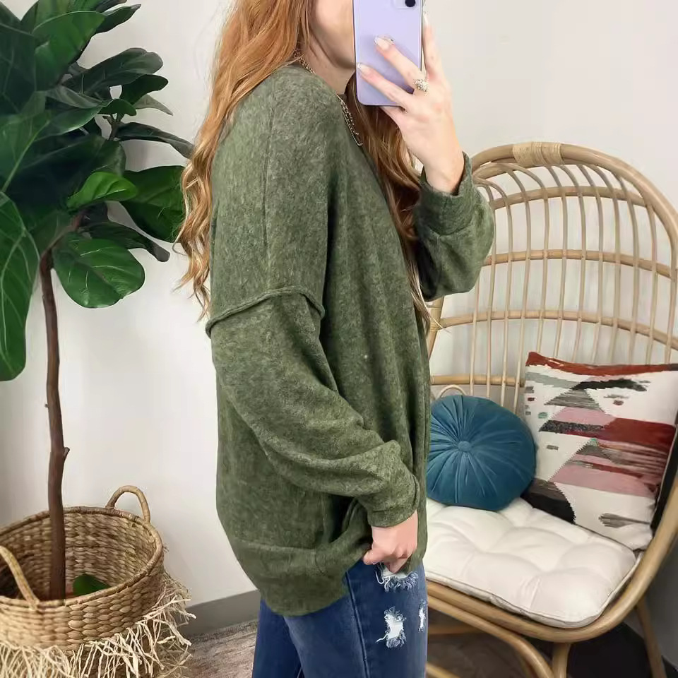 Nieuwe losse damesmode trui me - Winter Under Clothing recensie en prijs