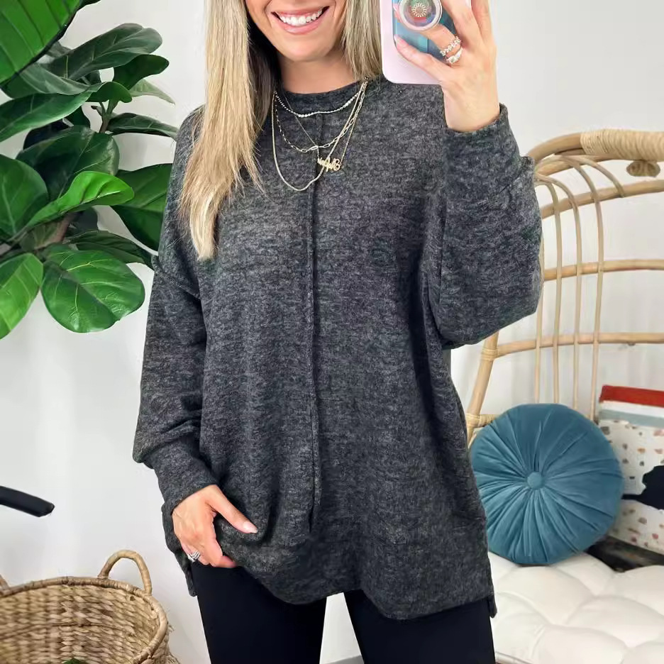 Nieuwe losse damesmode trui me - Winter Under Clothing recensie en prijs