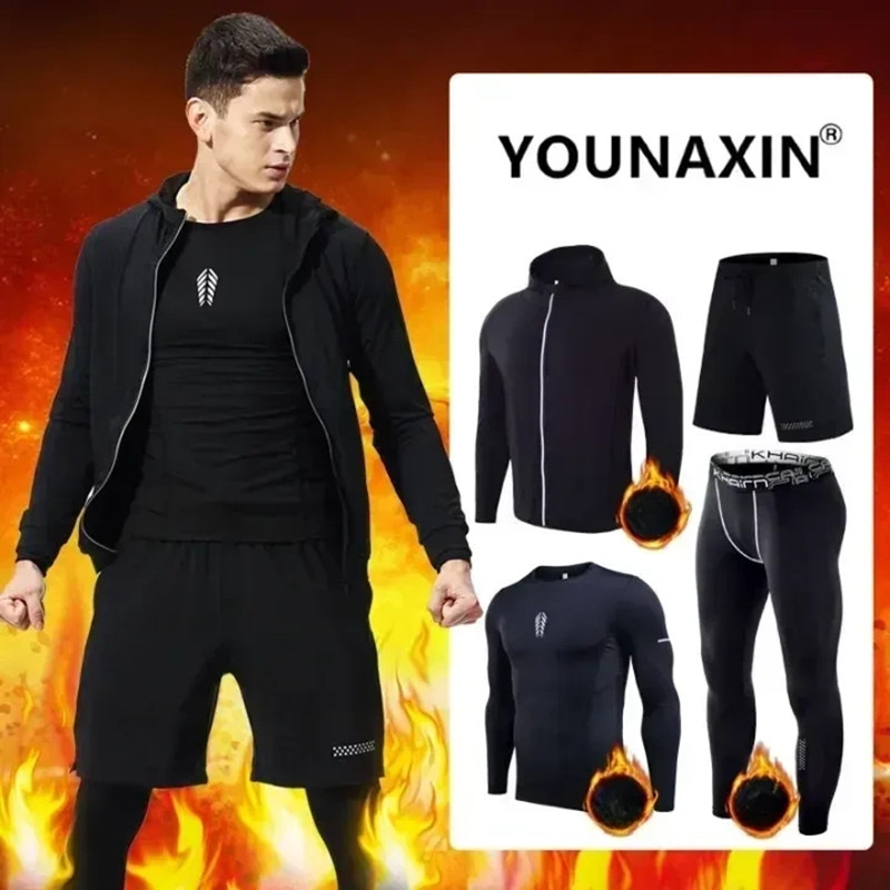 4-delige fitnesskledingset voo - Winter Yoga Clothing recensie en prijs