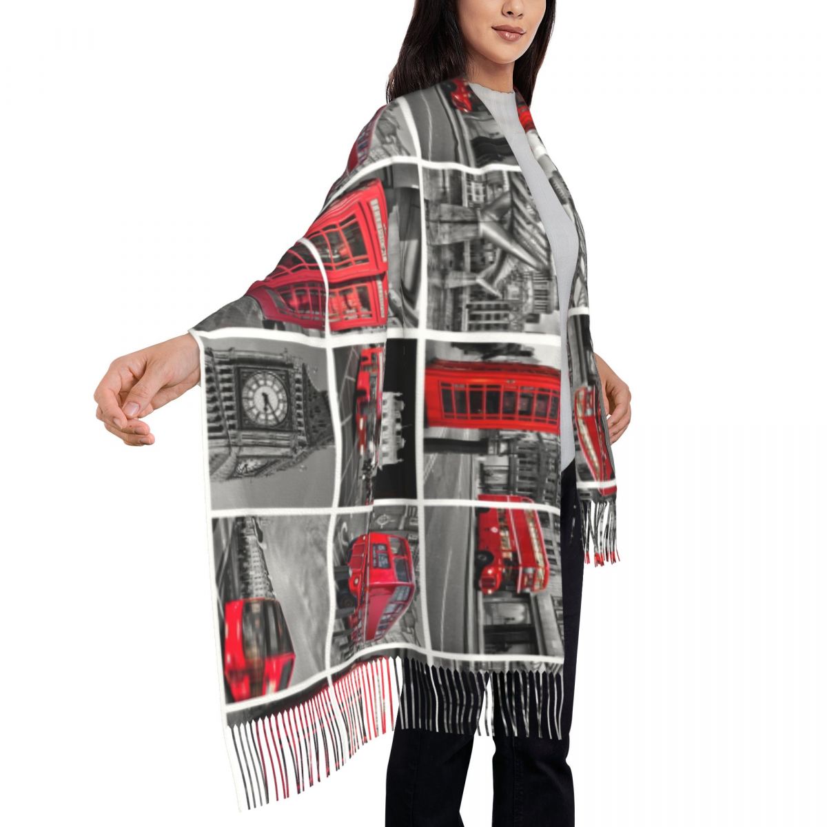 Dames sjaal met kwastje dus Br - Cashmere Scarf Wrap recensie en prijs