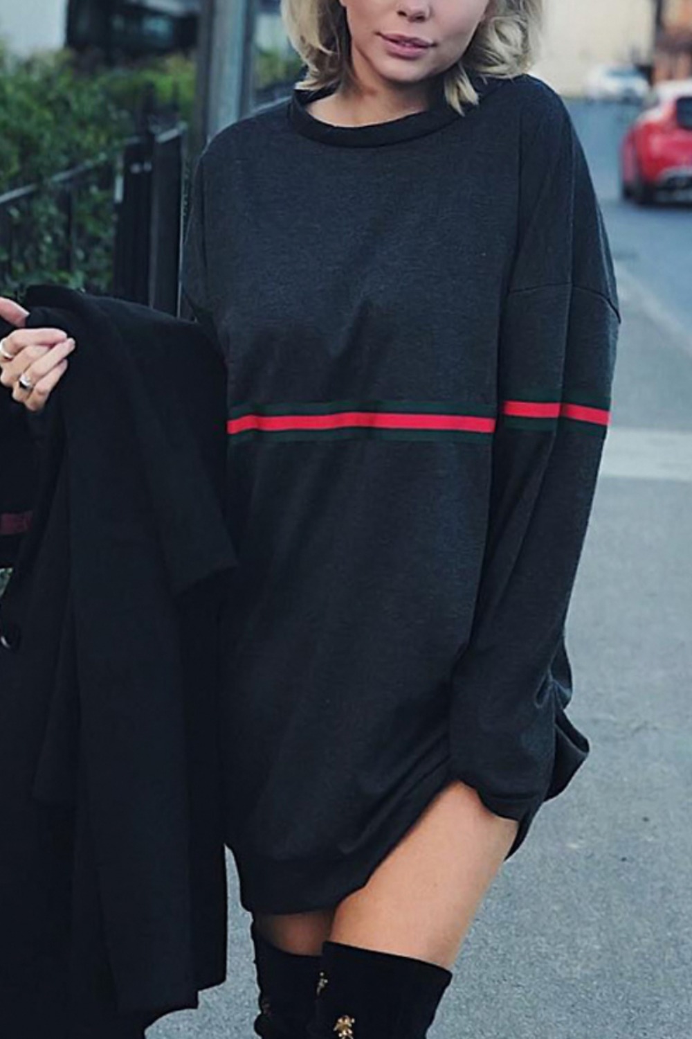 Oversized lange hoodie-jurk vo - Winter Clothing H&M recensie en prijs
