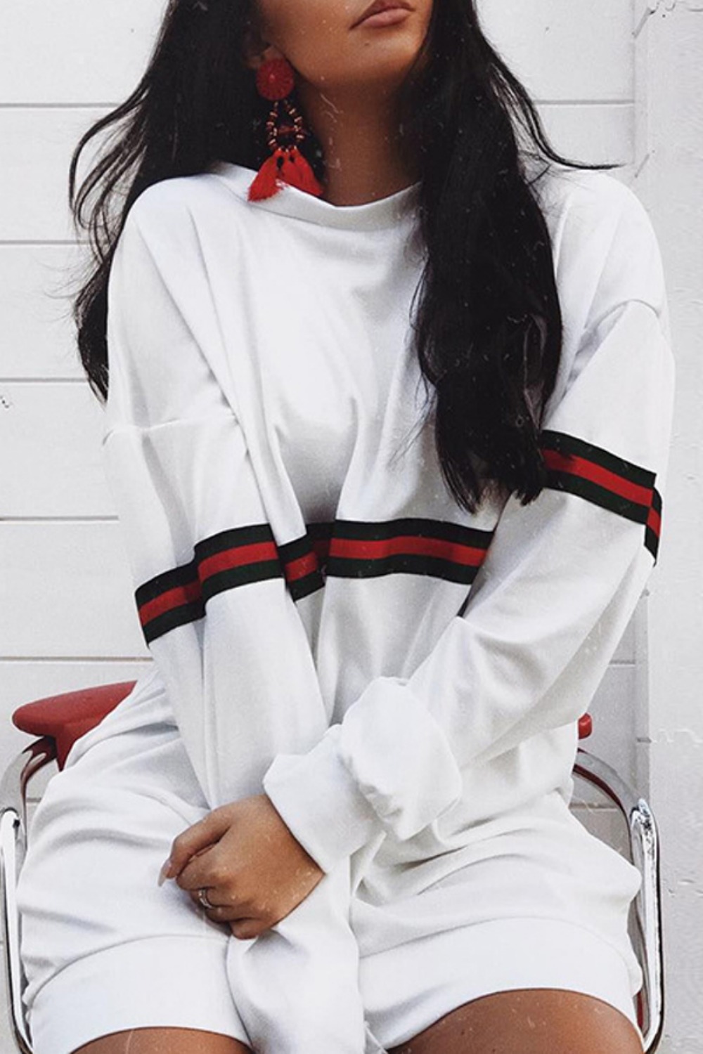 Oversized lange hoodie-jurk vo - Winter Clothing H&M recensie en prijs