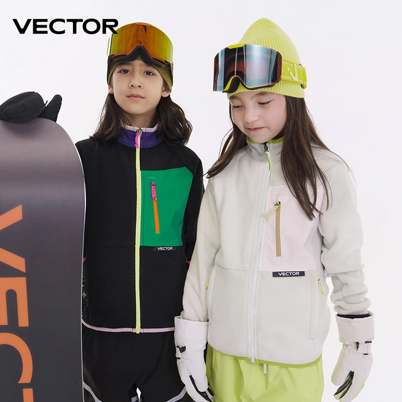 VECTOR Fleecejack Kinderen Her - Winter Clothing Vector recensie en prijs